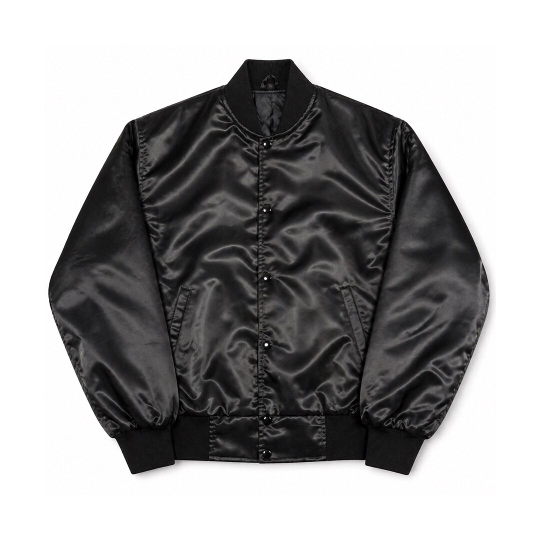 Rocky Balboa Tiger Bomber Jacket for Men– Men's Black Satin Retro Movie ...