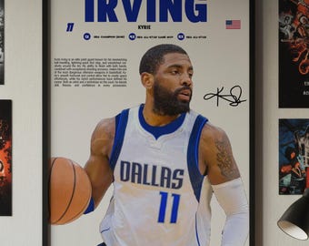 カイリー・アービング ダラス・マーベリックス 直筆サイン入り写真