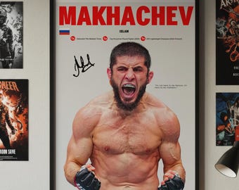 Islam Makhachev UFC Poster, MMA Wall Art (Digital Download)