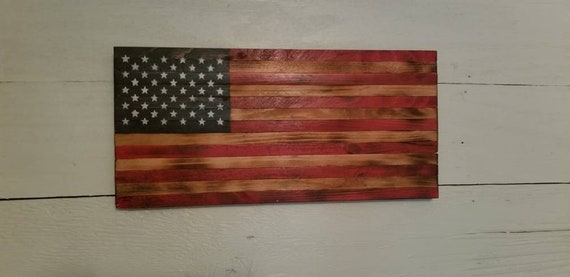 Wooden American Flag Wall Decor Etsy