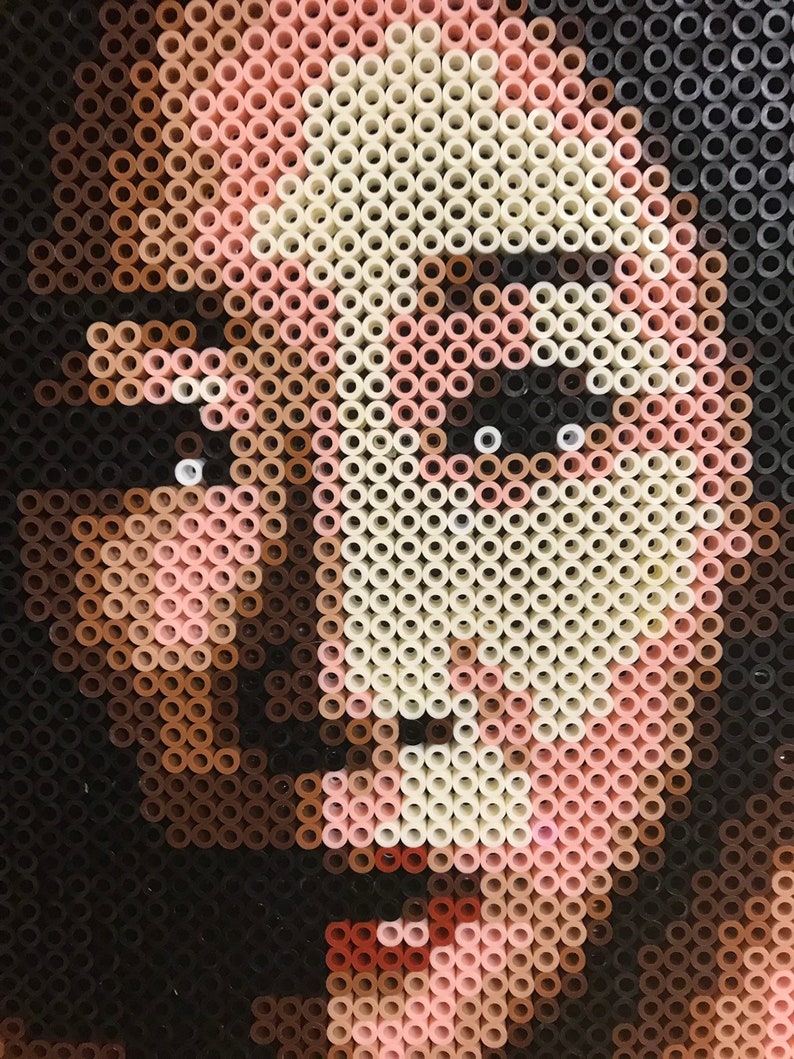 Killing Eve portrait made from thousands of beads Etsy