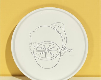 Bemalen Sie Ihren eigenen keramischen Dessertteller - 18 cm große handgemachte Dessertteller aus Biskuitporzellan oder Porzellan mit vorgefertigten Designs - DIY Pottery Kit