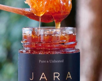 Miel de montaña JARA: Miel cruda de flores silvestres del Cáucaso (150 g)
