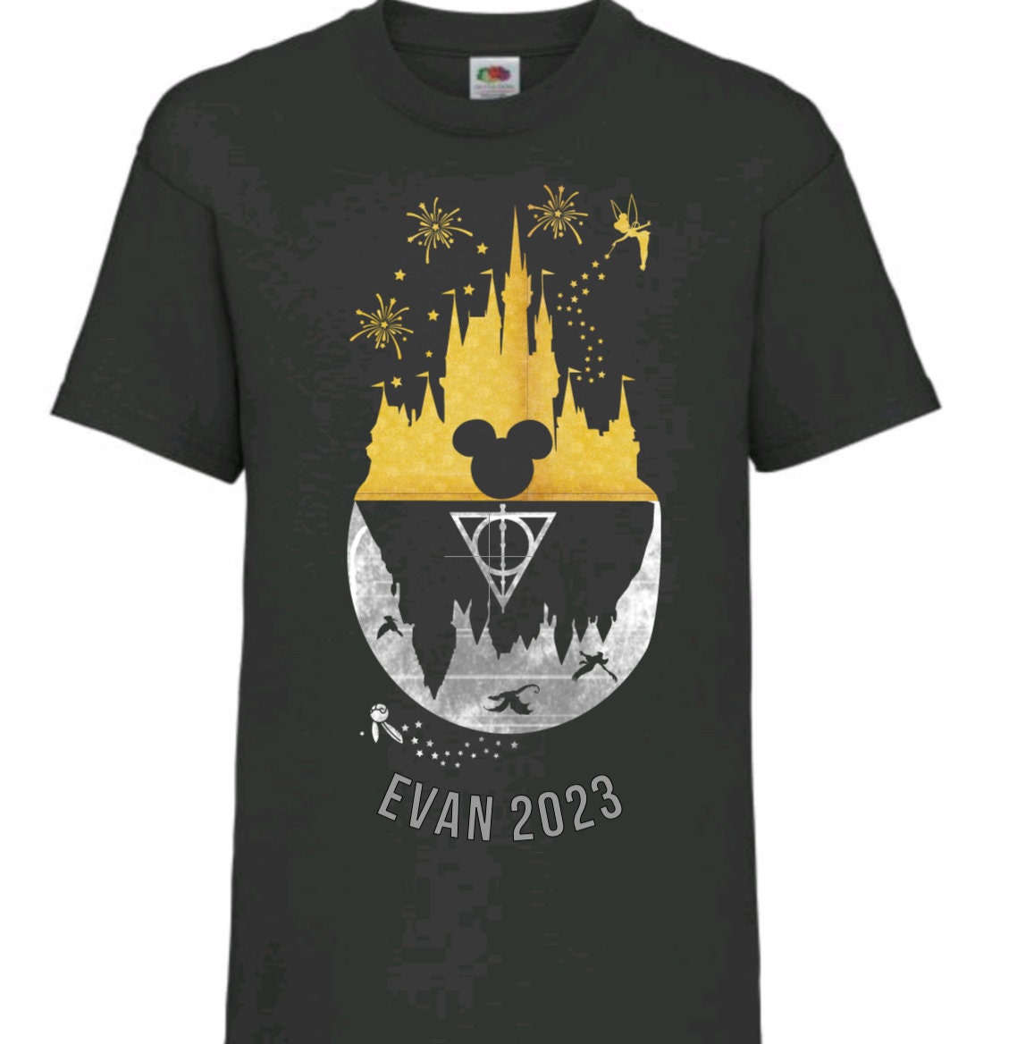 New Disney Universal Castle T shirt Tee Top Harry Potter Hogwarts Personalised. Etsy