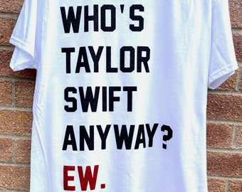 New EW Taylor Swiftie GLITTER style t-shirt tee top