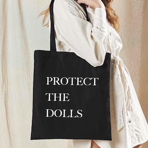 PROTECT THE DOLLS Baumwoll-Einkaufstasche 25% Wohltätigkeitsspende an Sparkle UK Trans Rechte