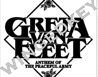 Greta Van Fleet GVF SVG Cricut Schneidedatei