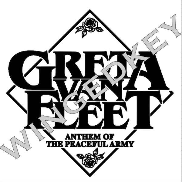 Greta Van Fleet GVF SVG Cricut cutting file