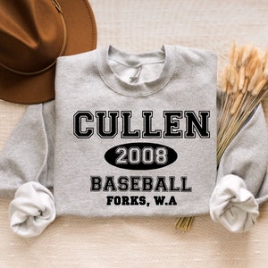 New Twilight Cullen baseball Movie style sweatshirt