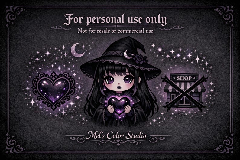A dark romance coloring book for adults labeled for personal use only. Gothic valentine themed coloring pages featuring skull love and dark academia aesthetics for relaxation.