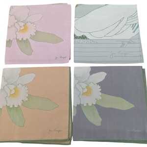 SALE Lot 5 New Old Stock Vintage JIM THOMPSON Thailand Silk Pillow Cover & Napkins Hankies