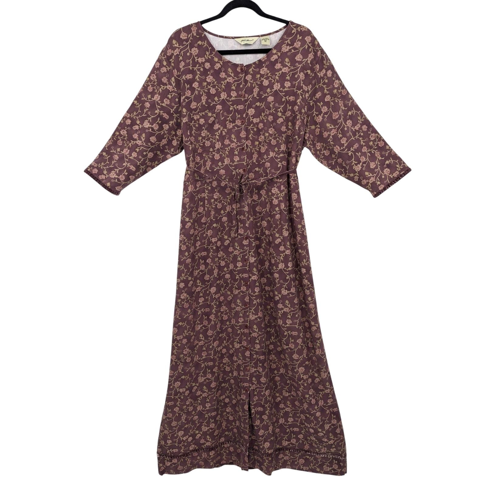 chinese dress ladies Dress Casual Maxi By Eddie Bauer In Grey & White, Size:M  Clothes Mentor  Portage MI #270
