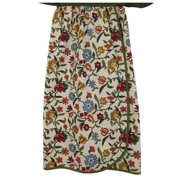 Beautiful Heavy Textured Cotton MAXI WRAP SKIRT V… - image 4