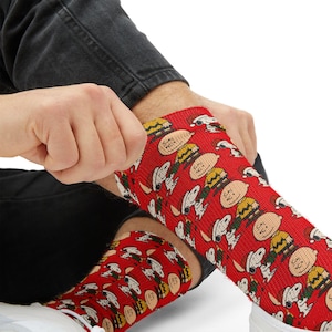 クリスマス スヌーピー ノベルティ クルーソックス