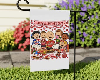 Drapeau de jardin de la Saint-Valentin | Bannière de maison