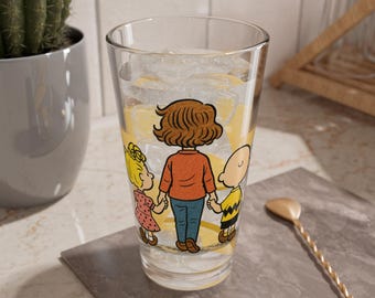 Vaso de pinta inspirado en Mamá Charlie Brown, vaso mezclador de 16 oz.