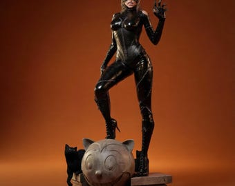 Vigilante Girl STL File for 3D Printing, Female Heroine Resin Statue Model, 1:6 Scale Unsupported 3D Print Files, Digital