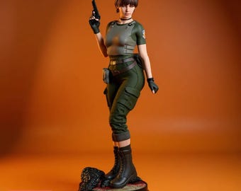 Tactical Survival Heroine Statue STL – Multiple Scale Female 3D Print Model