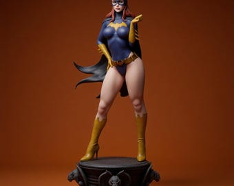 Eroina mascherata in stile pipistrello STL – Statua sexy di vigilante dei fumetti per stampa 3D