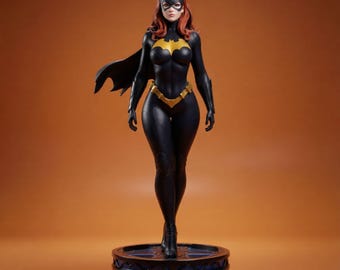 Dark Vigilante Woman STL | 3D Printable Statue | Resin Printer Model | Multiple Scale Collectible Figure STL | Presupported Files
