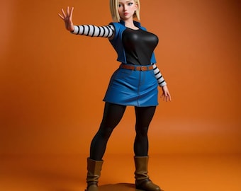 Blonde Kämpferin STL Figur | Sci-Fi Weibliche Figur 1:6 3D Druck Datei