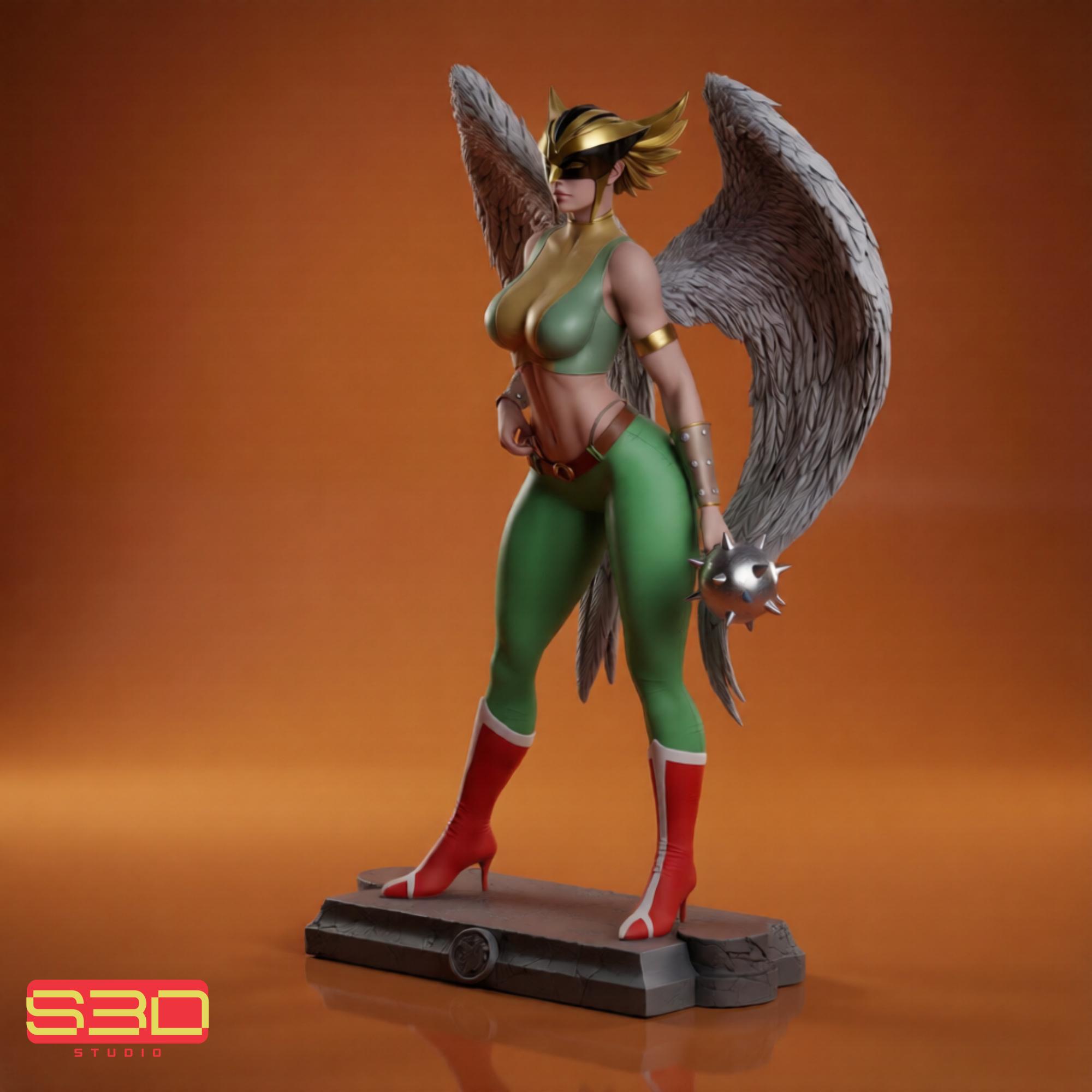 Winged Warrior Goddess STL File | 3D Printable Statue | Resin Printer ...
