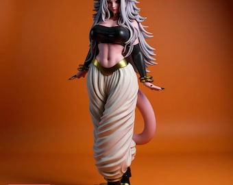 Majin Style Female Villain Statue STL File – Anime Sci-Fi Fan Art | SFW & NSFW Digital Sculpt