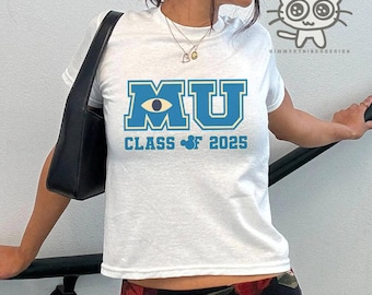Camiseta de graduación de Pixar Monsters University, camiseta de bebé de Monsters Inc., linda camiseta de Sulley y Boo, camisetas de Monsters University