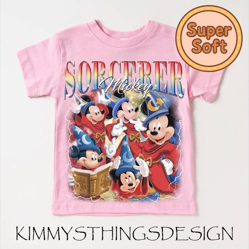 Chemise bootleg Mickey sorcier, sweat-shirt aquarelle Mickey WaltDisney Fantasia, une certaine imagination huh chemise Mickey sorcier, voyage à Disneyland image 4