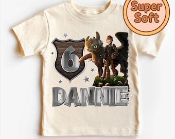 Night Fury Dragon Birthday Boy Shirt, Toothless Dragon Birthday T-Shirt, Birthday Boy Shirt, Gift For Dragon Lovers