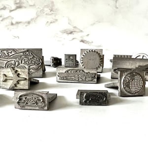 Vintage Letterpress Ludlow Type Blocks for Printing, Stamping and Clay Stamping