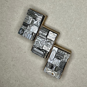 Assorted Plain and Fancy Letterpress Brackets for Printing and Stamping