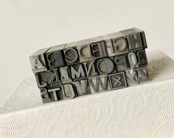 Mini Mixed Font Vintage Letterpress Alphabets