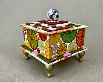 Square Gift or Treasure Box in Juicy Citrus Colors