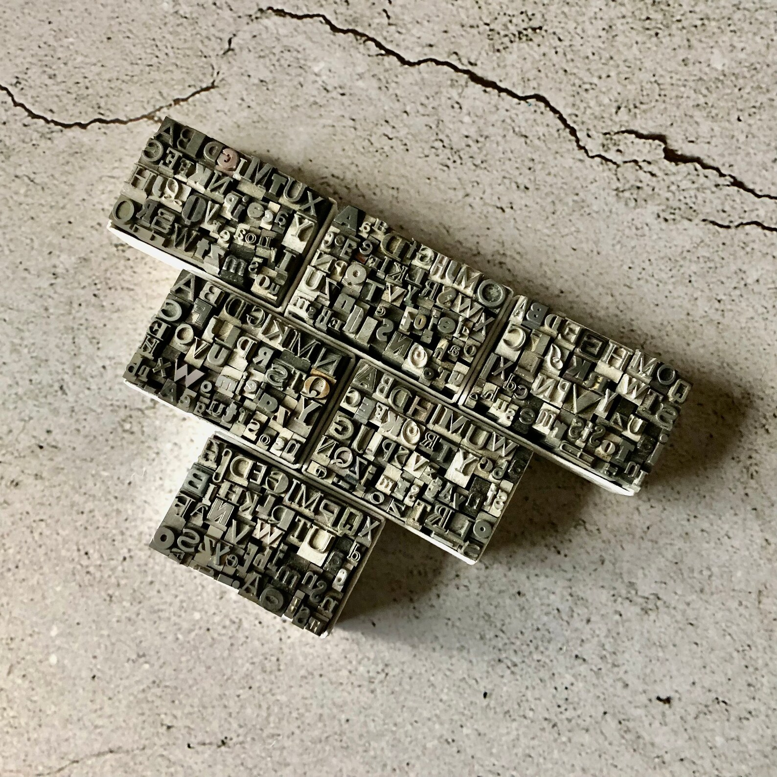 Tiny Alphabet in a Box Vintage Letterpress Type - Etsy