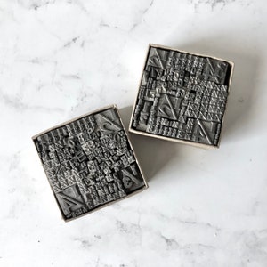 Letterpress Brüche und Zahlen in verschiedenen Größen zum Drucken und Stempeln