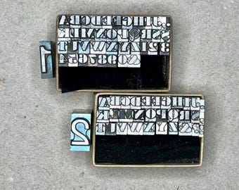 Tiny Alphabets of Vintage Letterpress Type - Choose Your Favorite(s)