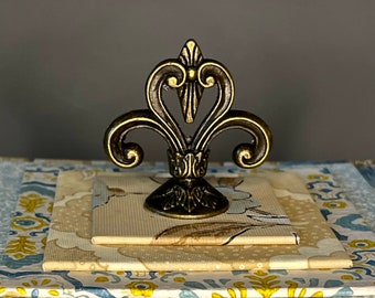 Large Gift or Treasure Box in Yellows and Blues