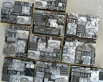Letterpress Collections Featuring Planes, Trains & Automobiles (+Ships + Trucks) for Collecting, Printing and Stamping