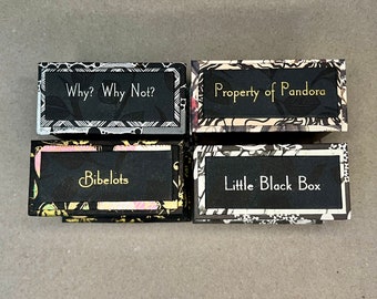 Skinny Little Titled Boxes for Gift and Favors