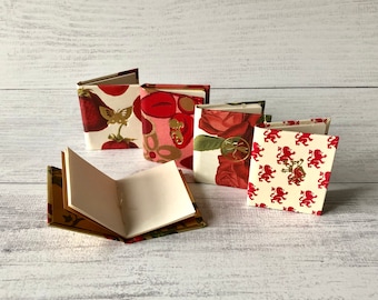 5 Tiny Books with Letterpress Printed Covers in Coordinated Collections