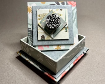 Square Gift or Presentation Box in Mint Green