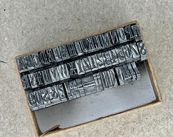 18pt Onyx Vintage Letterpress Type for Printing Stamping and Collecting