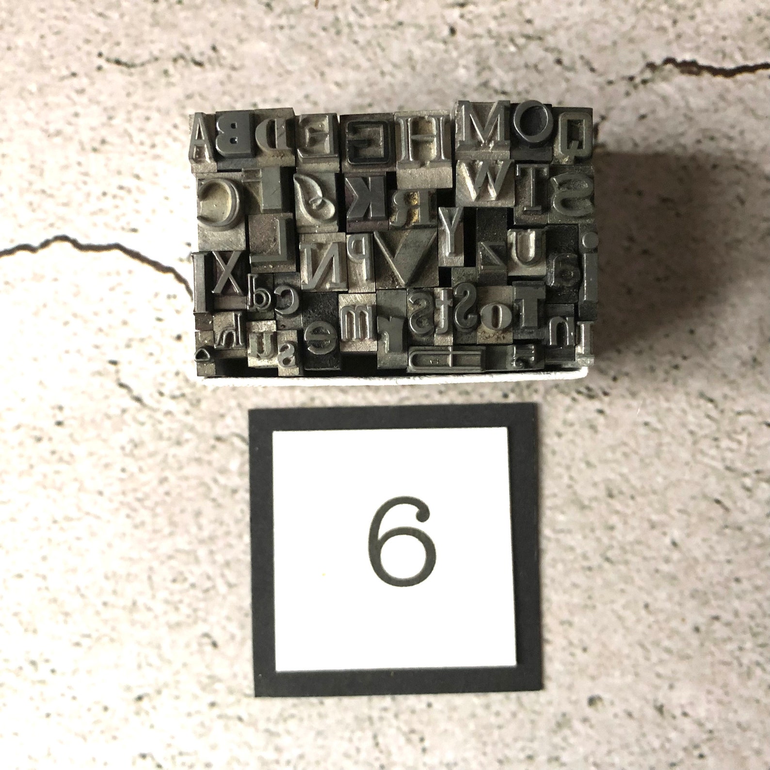 Tiny Alphabet in a Box Vintage Letterpress Type | Etsy