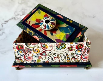 Vibrant and Colorful Gift or Treasure Box