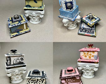 Pairs of Small Decorative Boxes for Gifts and Favors