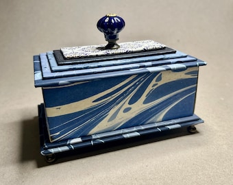 Gift or Treasure Box in Shades of Blue