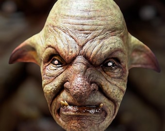Goblin wearable latex mask