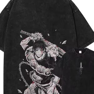 Toji Fushiguro Anime T-Shirt | Jujutsu Kaisen Manga Graphic Tee | Japanese Streetwear Shirt | Unisex Otaku Top | Anime Gift image 1