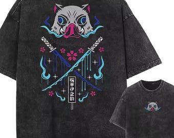 Demon Slayer Inosuke Hashibira T-Shirt | Anime Graphic Tee | Manga Shirt | Japanese Streetwear Top | Unisex Anime Clothing | Gift for Fans